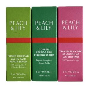 Peach & Lily serum & moisturizer trio NIB